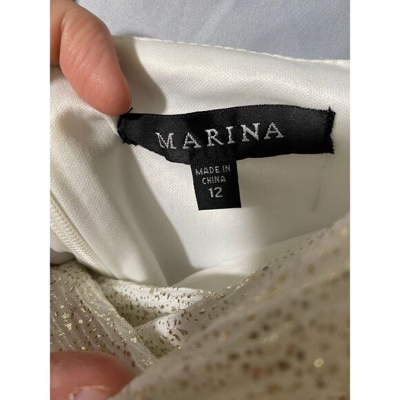 Marina White Dress size 12 - Picture 2 of 2